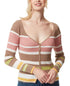 Jessica Simpson Hollie Rib Knit V Neck Top